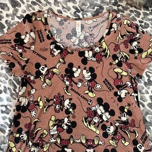 Lularoe Disney Mickey and Minnie top size M